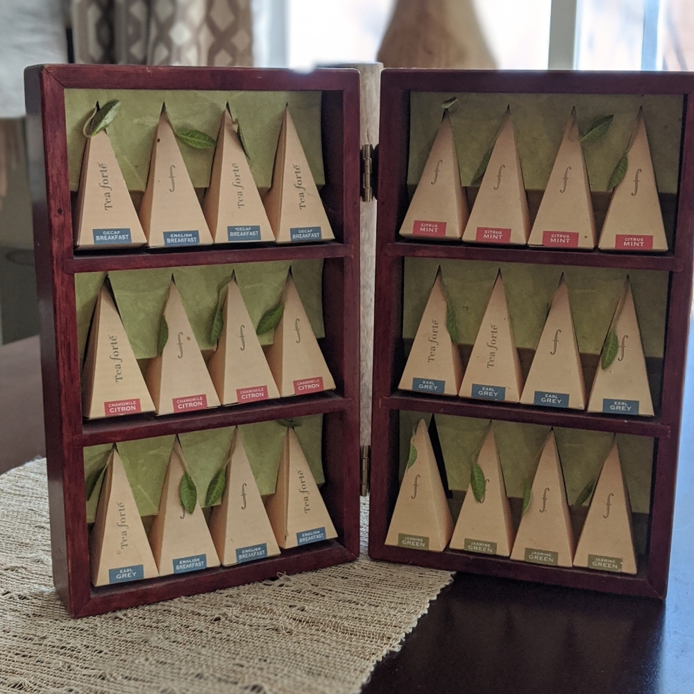 Tea Set in Wooden Box